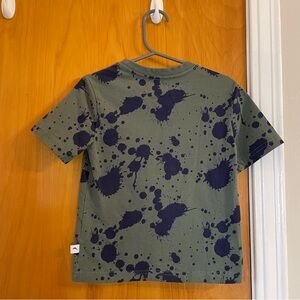 Tommy Bahama Kids Green and Navy Splatter Tee